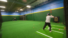 Indoor Batting Cage with Artificial Turf
